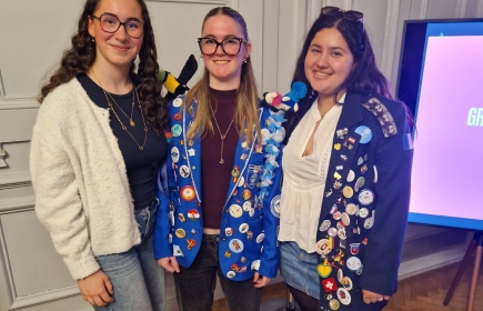 Violaine, Maëlis et Perla